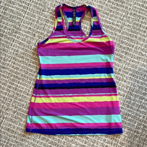 LUKKA Striped Multicolor Women's Active Wear Top - Picture 1 of 4